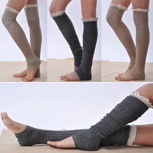 Crochet Lace Leg Warmer